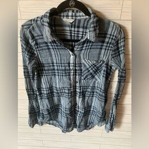 Lucky brand Plaid Button-Up Shirt 100% cotton
